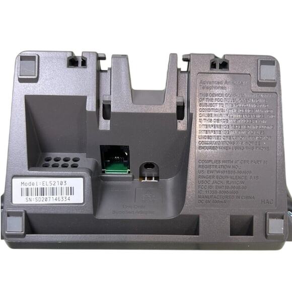 AT&T EL52103 Digital Answering Machine Cordless Phone System - Pre-Owned - Picture 2 of 6